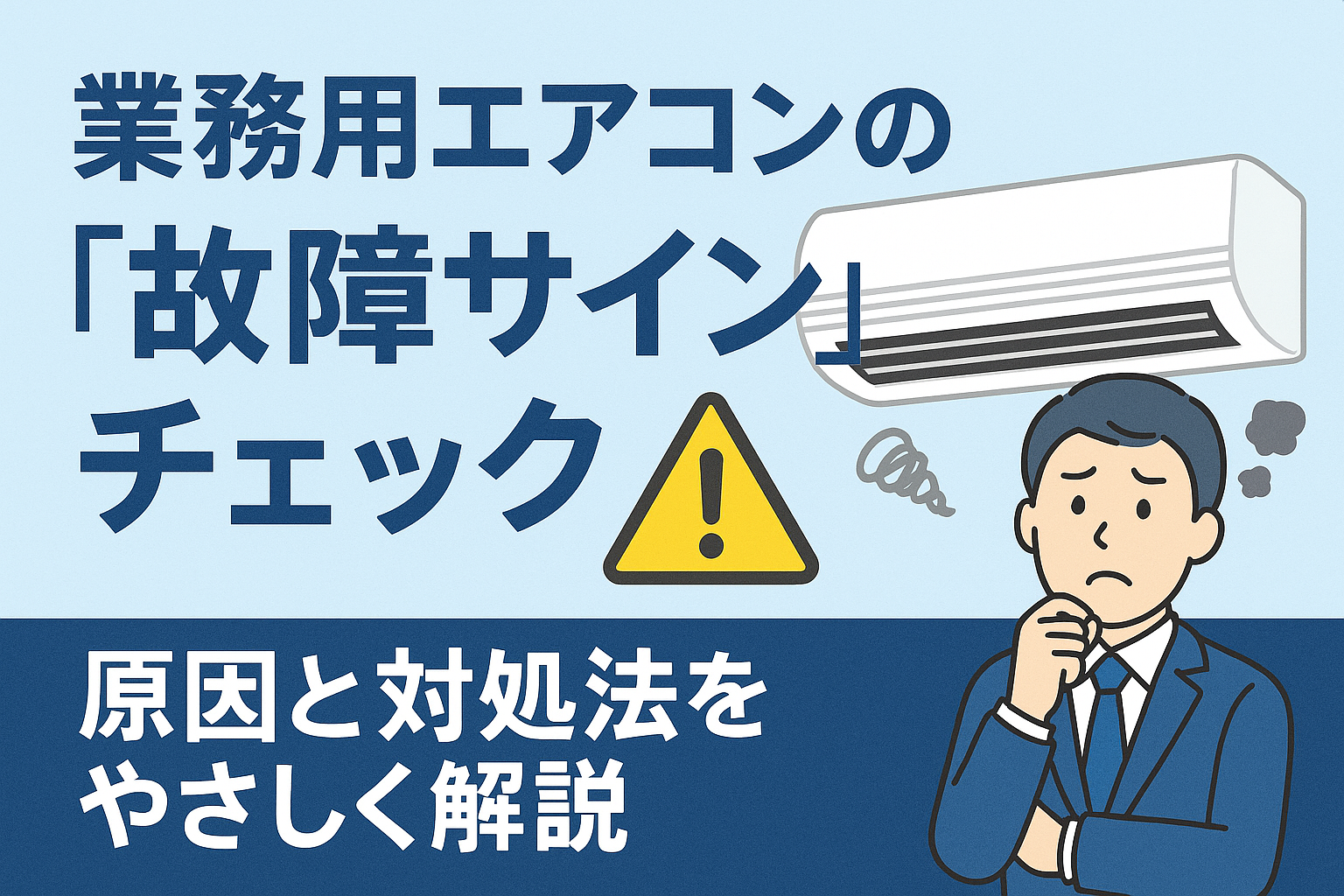 業務用エアコンの故障のサインは？故障の原因と対処法も解説